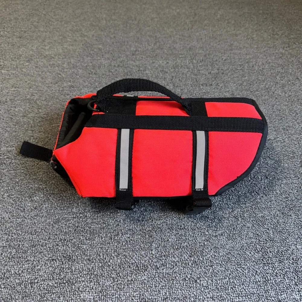Outward Hound Dog Life Jacket Red Reflective Safety Vest Rescue Handle Sz Small